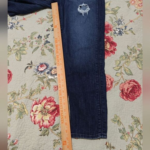 HUDSON DISTRESSED SLIM BLUE JEANS SIZE 30 - Picture 7 of 8